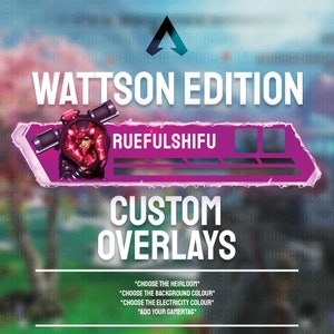 Animated Customisable WATTSON Health Bar Overlay for Streaming on Twitch, Youtube and Tiktok | Apex Legends | For OBS and StreamLabs