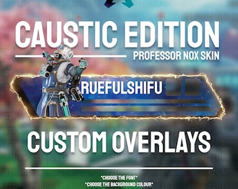 Animated Customisable CAUSTIC Health Bar Overlay for Streaming on Twitch, Youtube and Tiktok | Apex Legends | For OBS and StreamLabs