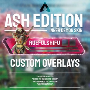 Animated Customisable ASH Banner | Apex Legends Health Bar Overlay for Streaming on Twitch, Youtube and Tiktok | For OBS and StreamLabs