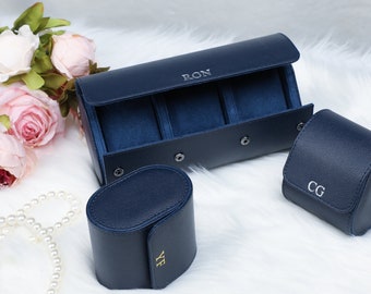 Personalisierte Uhrengeschenke für Papas, Leder Uhrenetui, Reise Uhrenbox, Bräutigam Geschenk, Luxus Leder Uhrenetui für Uhren