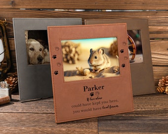 Personalized Leatherette Photo Frame with Glass, Picture Frame, Custom Engraved Frame, Family Picture Frame, Picture Display, Wedding Gift