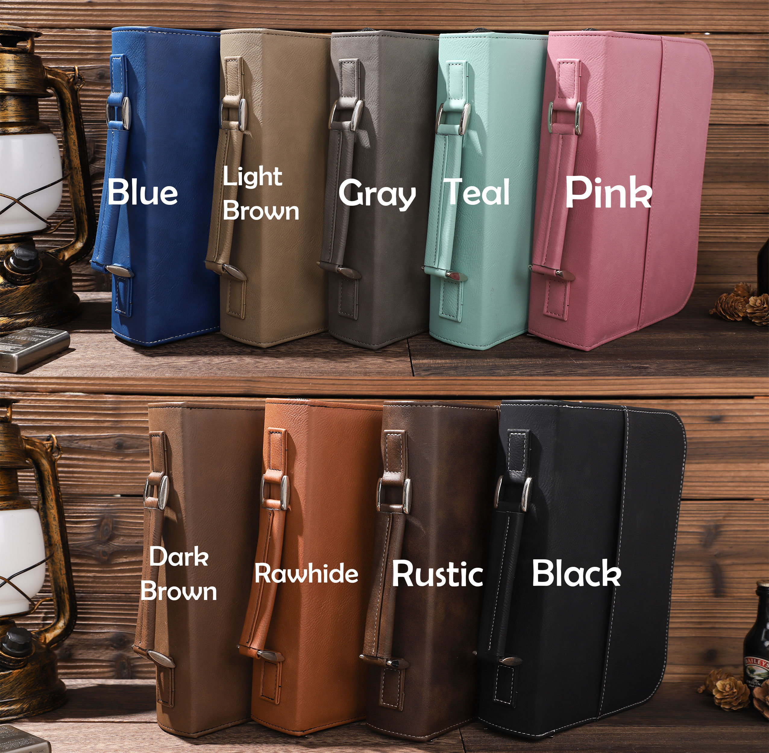 Personalized Leather Bible Cover, Engraved Bible Cover, Customized Book Cover, Bible Cover with Zipper, Religious Gift, Zipper Book Cover