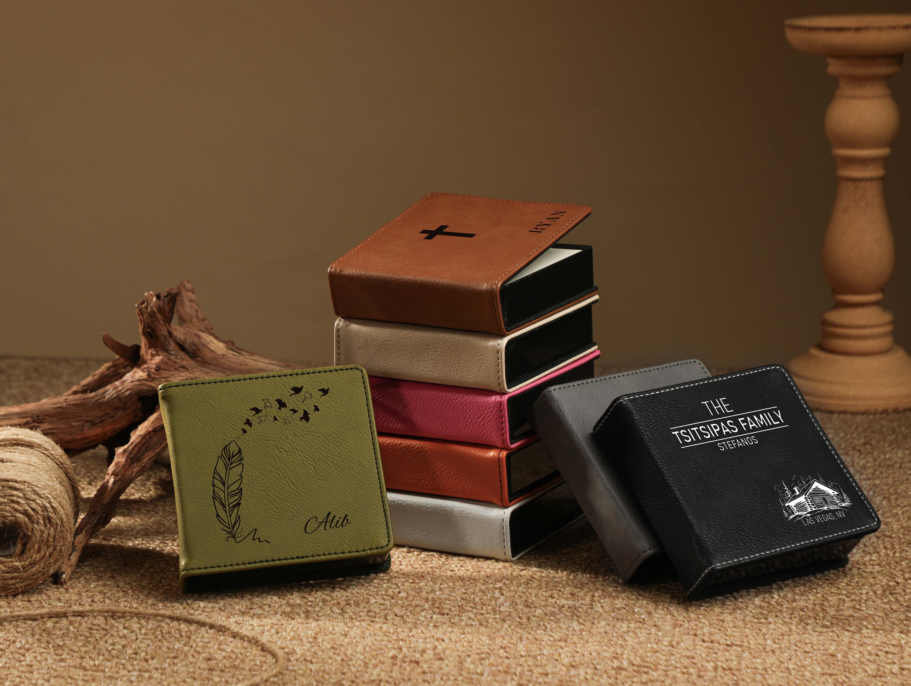 Personalized Sticky Notes Organizer, Custom Post It Note Holder, Mini ...