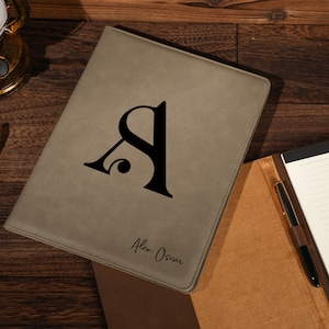 Personalized Leather Portfolio, Business Folder, Leather Padfolio for Men, Custom Portfolio, Office Gift, Gift for Dad , Gift for Men