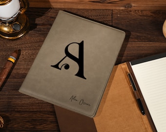 Personalized Leather Portfolio, Business Folder, Leather Padfolio for Men, Custom Portfolio, Office Gift, Gift for Dad , Gift for Men