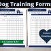 Dog Training Log | Dog Obedience Planner | Printable PDF | U.S. Letter ...