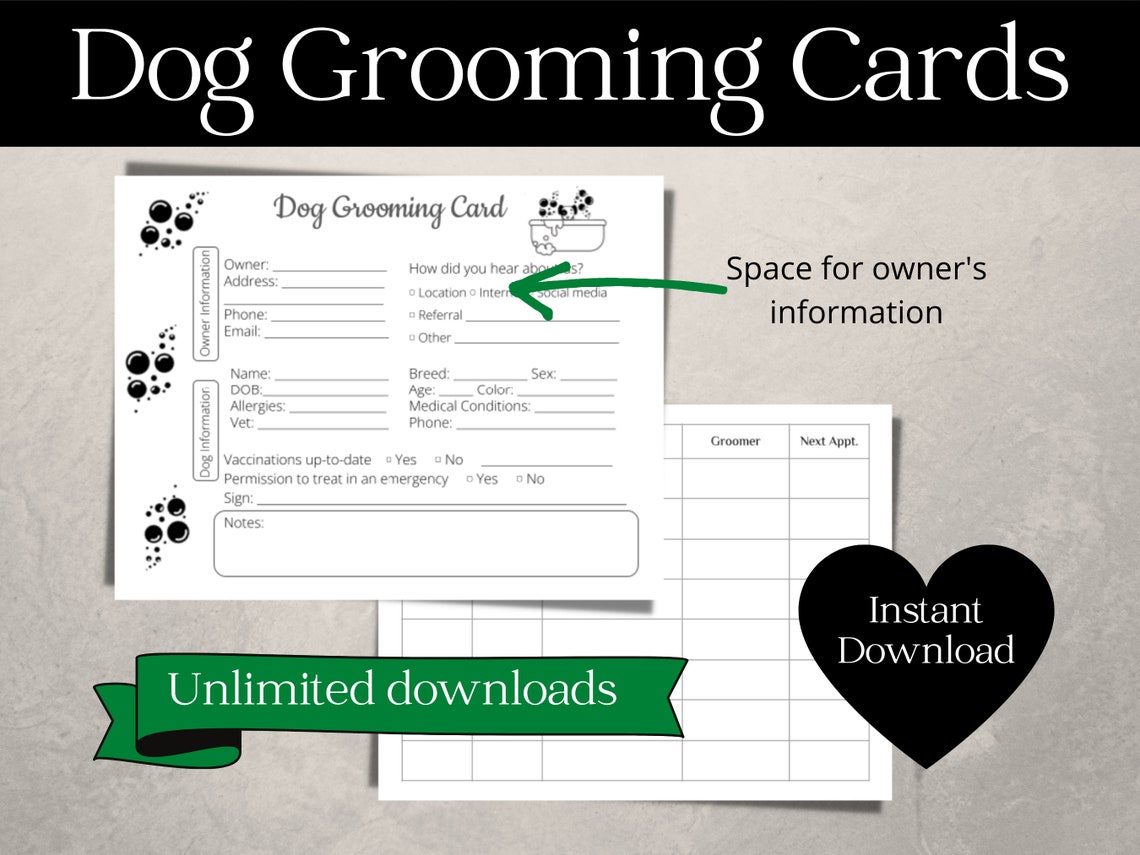 Record Book Dog Grooming 200-Page Client Tracker With A-Z Tabs