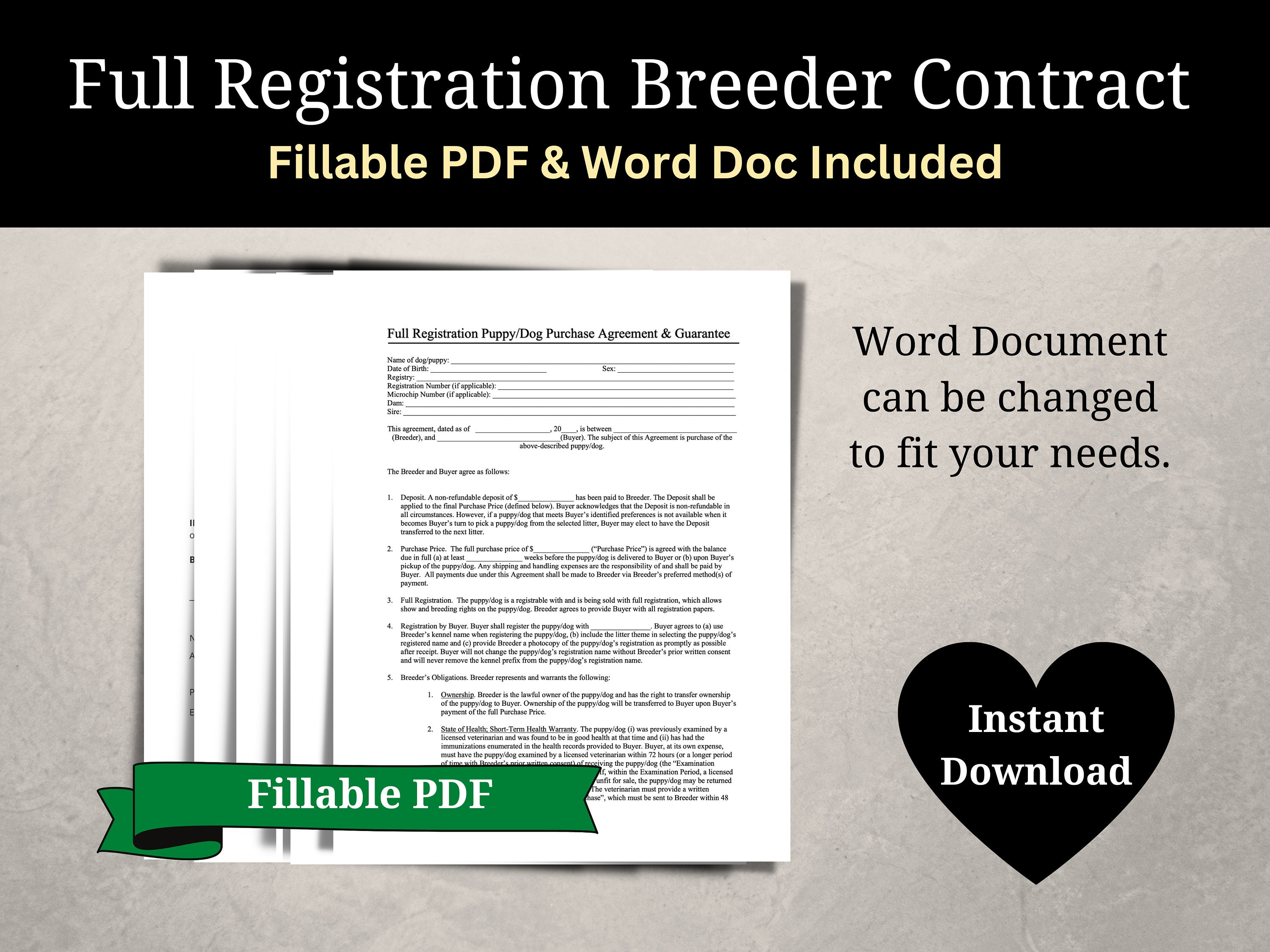 Full hotsell registration dog