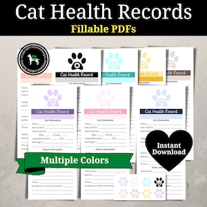 Katzen-Gesundheits-Impfpass, Tierarztbesuch, Tierarzt, Kitten-Impfpass, Katzen-Gesundheitspass, Kätzchen-Impfpass, Haustier-Chronik