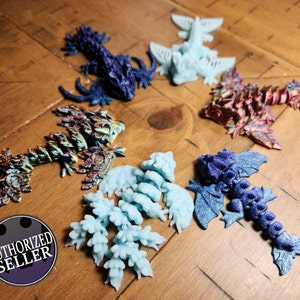 Cute Wyvern Bundle | Multi Packs | 3D Printed, Flexi, Stress Relief, Gift | Many Colors, Many Types