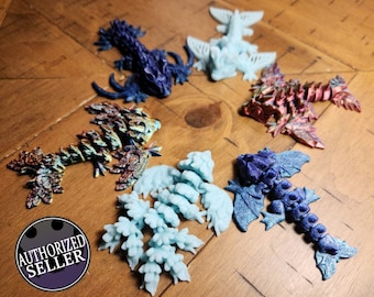 Cute Wyvern Bundle | Multi Packs | 3D Printed, Flexi, Stress Relief, Gift | Many Colors, Many Types