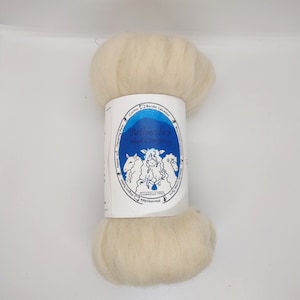 Eider Wool Combed Top - White Rare Breed Sheep