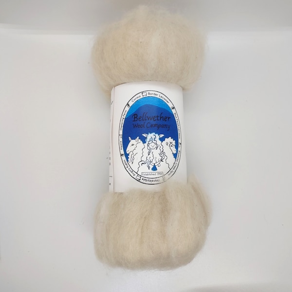 Wensleydale Wool Roving - White - Sheep Breed Study