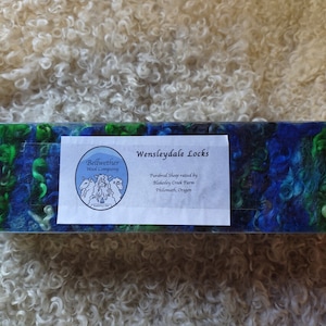 Hand Dyed Wensleydale Wool Locks - Mixed Colors