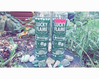 Lucky Flame Blessed Ritual Candles/ Fertility Protection/Luck/Wishes & Goals/ Key To Success/ Money/ Healing Abundance Flow