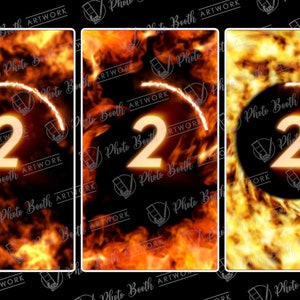 Ring of Fire Countdown Pack Set of 3 Animations for Photo Booths ...