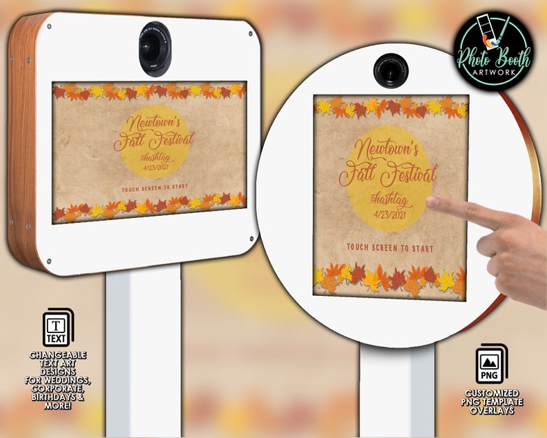Fall Festival Photo Booth Template | Customizable PNG Overlay (digital ...