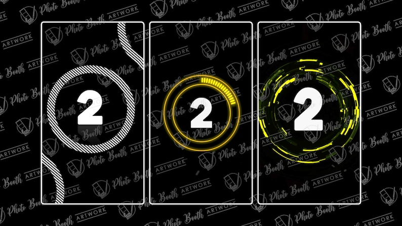 Ring Countdown Pack | Set of 3 Animations for Photo Booths, Mirror ...