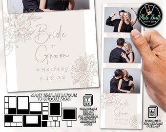 Customizable Photo Booth Template | Juliet | Strips, Postcards, Squares (360 Booth), & Welcome Screens | 6x4, 4x6, 6x2, 2x6, 4x4