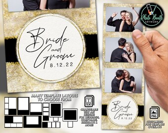 Customizable Photo Booth Template | Skylar | Strips, Postcards, Squares (360 Booth), & Welcome Screens | 6x4, 4x6, 6x2, 2x6, 4x4