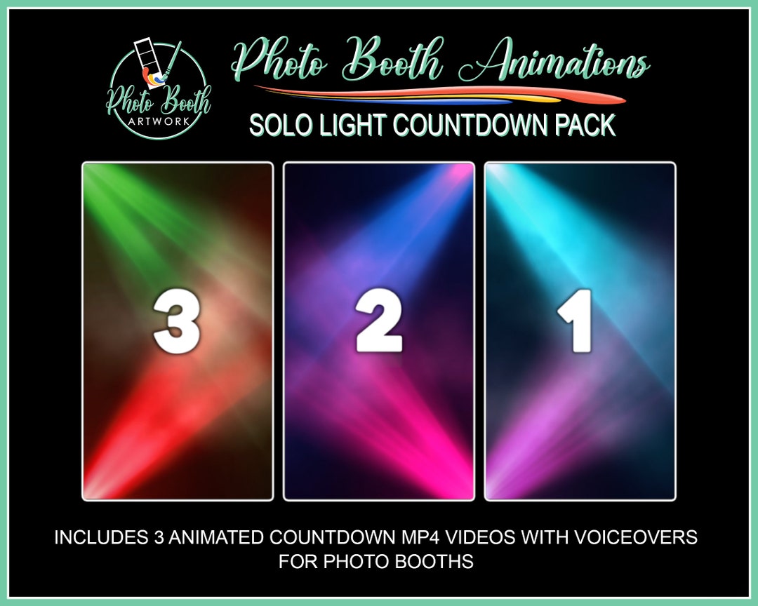 Light Mp4 Photo Booth Countdown Animations | Solo Light, MP4 Video (digital ...
