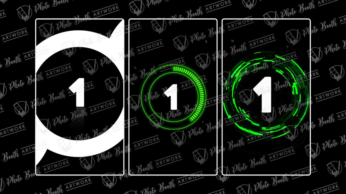 Ring Countdown Pack | Set of 3 Animations for Photo Booths, Mirror ...