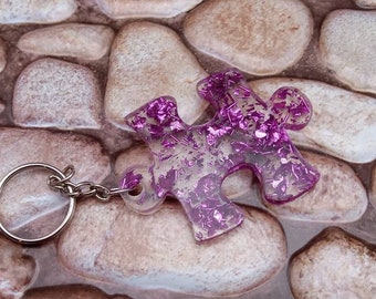 Puzzle piece keychain