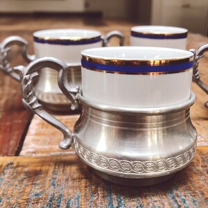 Vintage 1960s Monopoli Espresso Demitasse Cups - Set of 4