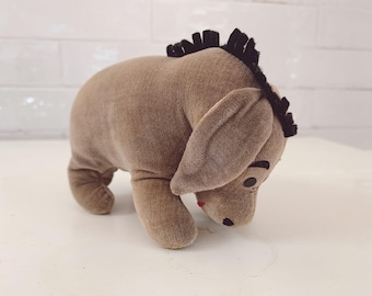 Vintage 1966 Eeyore Plush by Walt Disney – Made in Japan – Rare Disney Collectible Toy - Winnie the Pooh