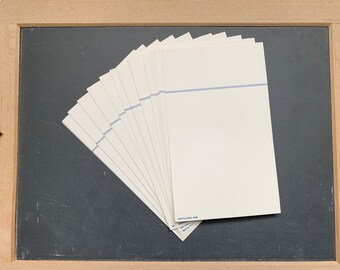 Set of Retro Library Cards - Vintage School Supplies - Set of 20