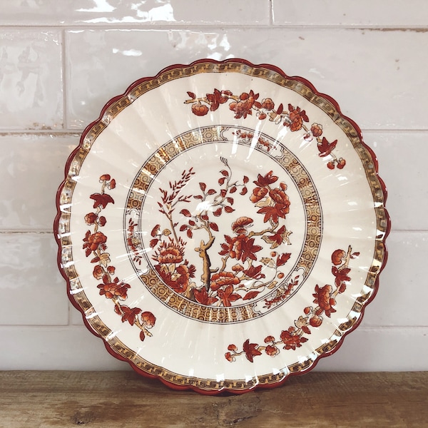 Vintage Spode Copeland England India Tree Bread Plate, English Bone China, Fall Wedding Decor, Vintage Kitchen Items, Vintage Kitchen Decor