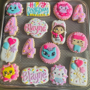 Gabby’s dollhouse themed sugar cookies!