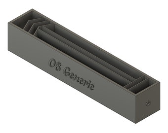 Générique - 3 chevrons avec fichier vide de bande centrale (fichier STL)