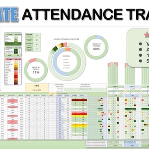 Ultimate Attendance Tracker for Home & Business | Absent Point | Vacation Day | 100 Employees
