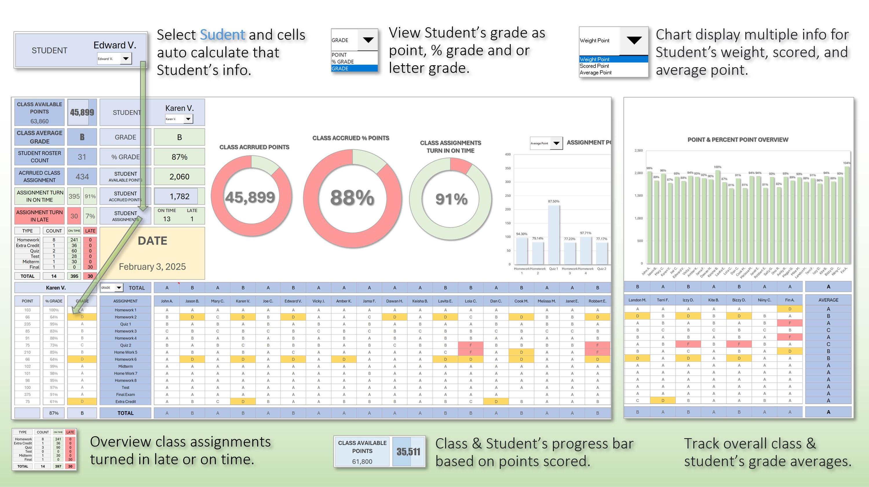 Lafdcurrent Roster Assignment Ultimate 100-student's Roster & Assignments Gradebook | Report Card ...