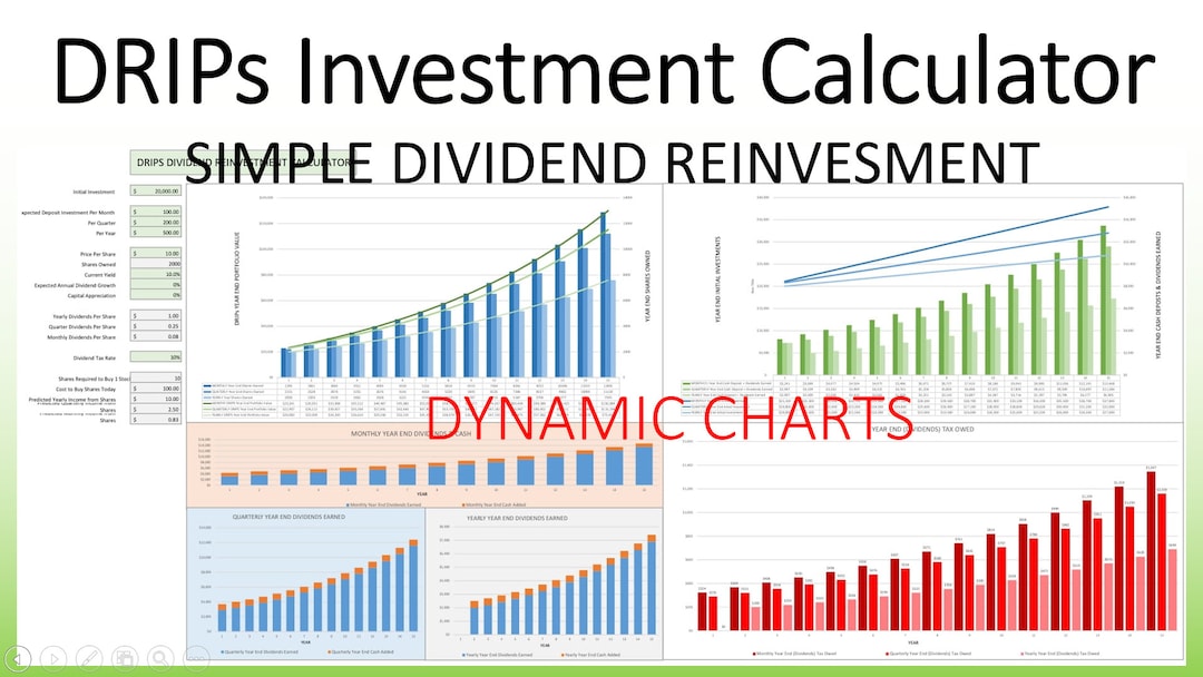 Drips Investment Calculator Etsy