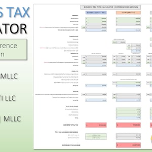 Business Tax Type Calculator for Home & Business