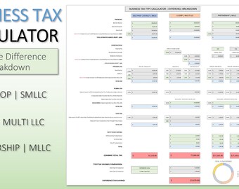 Business Tax Type Calculator for Home & Business