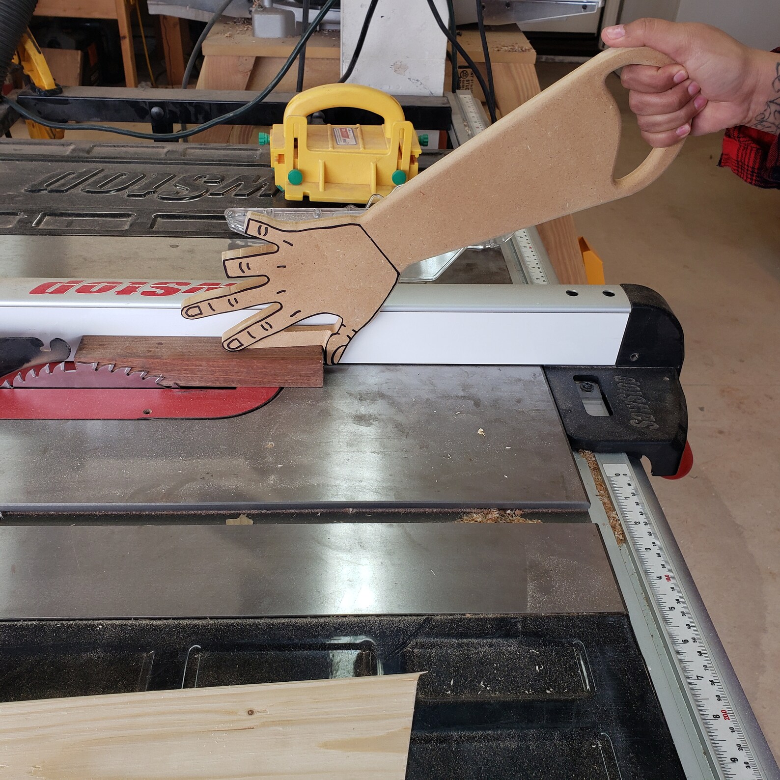 Full Hand Table Saw Push Stick Carbide Create CNC File and Etsy