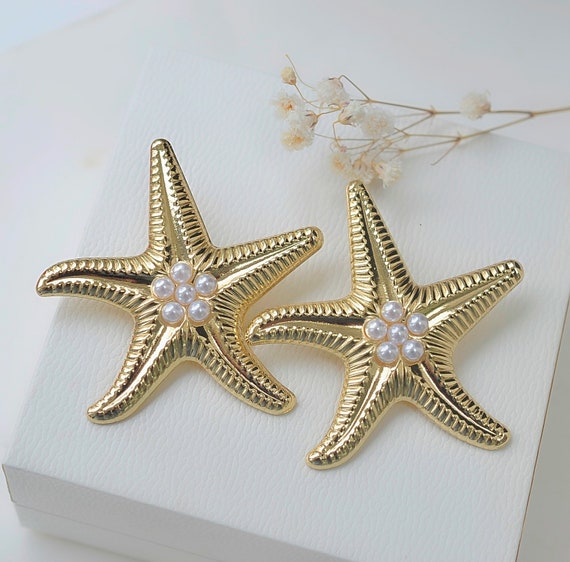 Large clearance starfish earrings