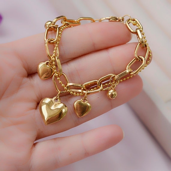 Chunky gold shop bracelet womens