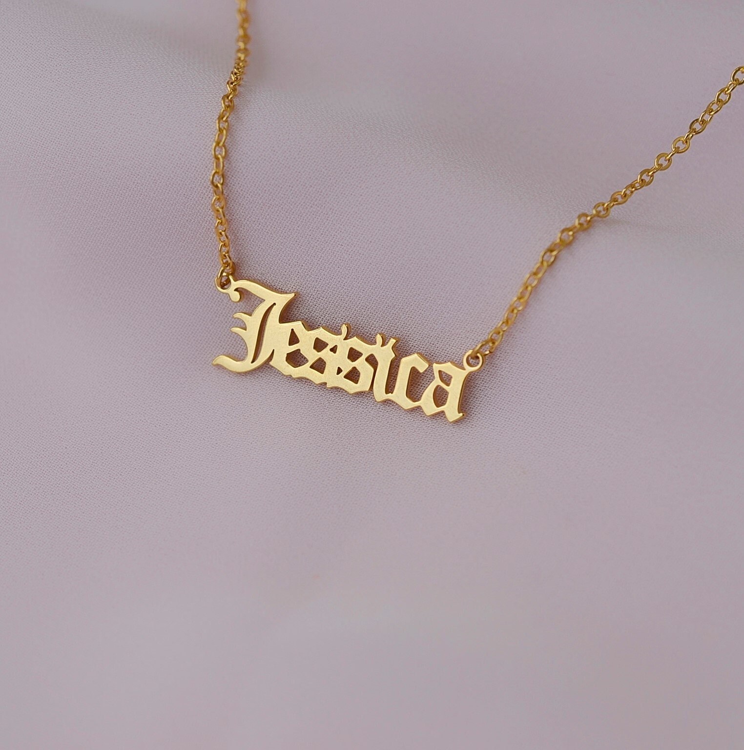 Jessica name best sale necklace