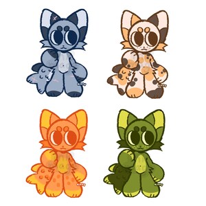 Cat Fish Chibi Furry Anthro Adopts
