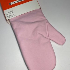 Le Creuset Chiffon Hibiscus  Pink Oven Glove Mitt Potholder ~ NEW