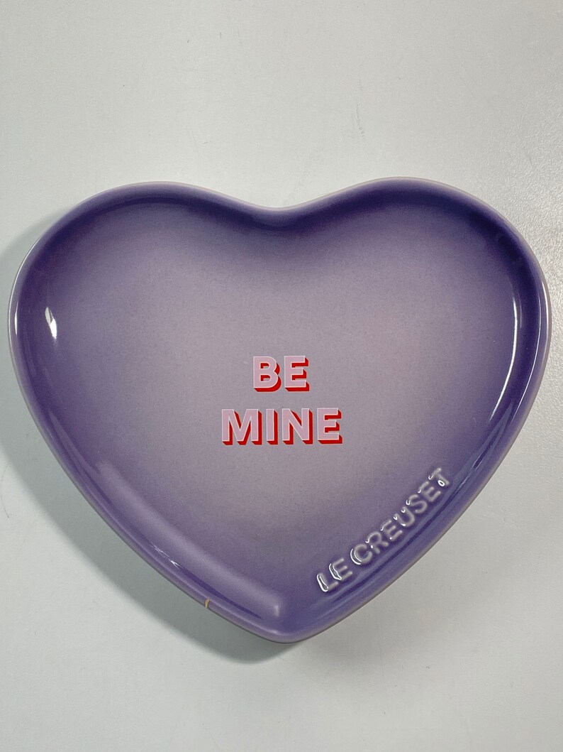 Le Creuset Conversation Hearts Ceramic Plates Sat of 4 Etsy