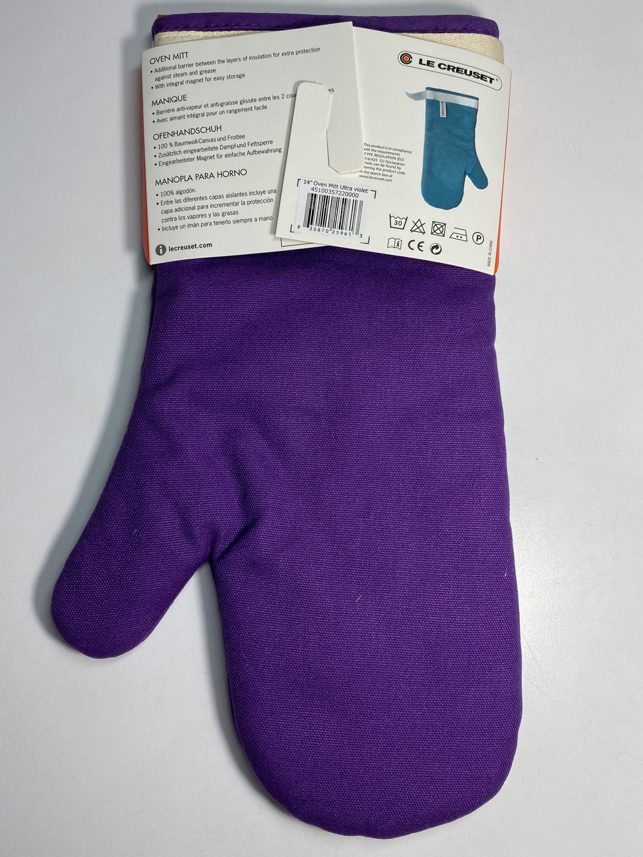 Le Creuset Ultra Violet Purple Oven Glove Mitt Potholder ~ NEW