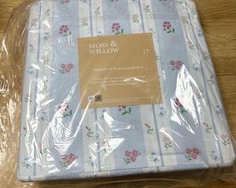 Light Blue Multi Floral Queen Sheet Set