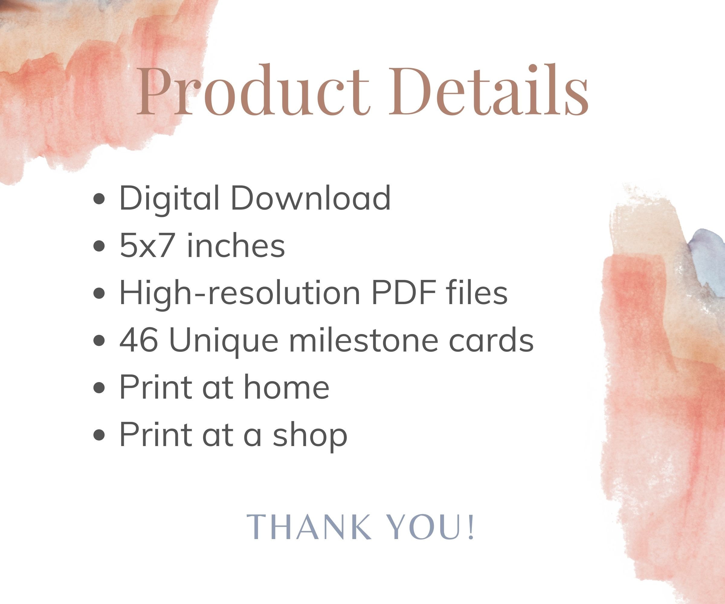 Baby Monthly Milestone Card Printable, Pastel Dinosaur Photo Prop, Baby ...