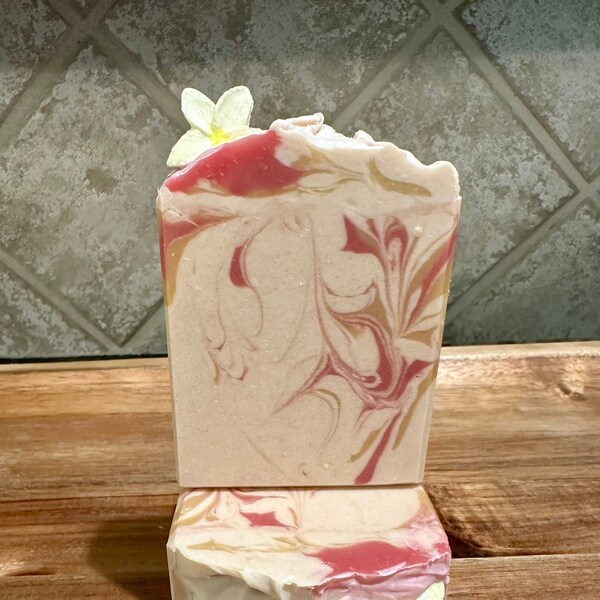 Plumeria/Goat Milk Soap/Handmade Soap/Cold Process Soap/Artisan Soap