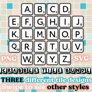 Scrabble tile SVG bundle, SVG bundle, png, letter svg, alphabet svg, SVG files for cricut, svg files, home svg